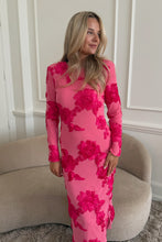 Last inn bildet i Galleri-visningsprogrammet, Elise IC mesh kjole fuchsia pink flower