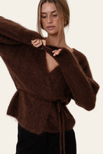 Last inn bildet i Galleri-visningsprogrammet, IdaIC Wrap Cardigan - Dark Brown