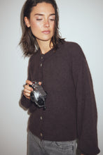 Last inn bildet i Galleri-visningsprogrammet, Kae knit cardigan dark chocolate