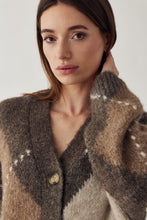 Last inn bildet i Galleri-visningsprogrammet, N-laiana knit cardigan Ashton Brown mix