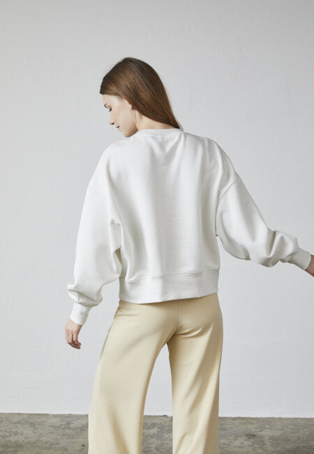 HIKE-SW7 hvit sweatshirt
