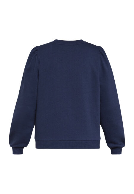 NEW.PEVA PUFF navy sweatshirt