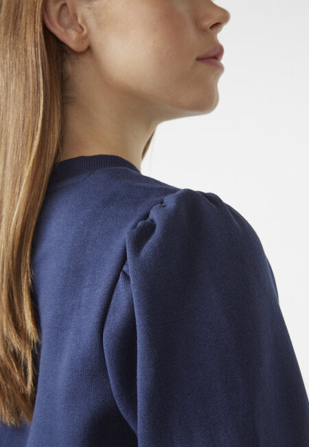 NEW.PEVA PUFF navy sweatshirt