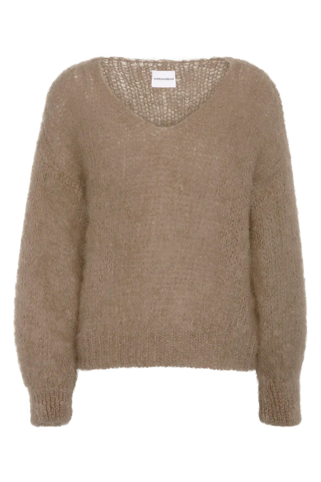 Milana mohair lysebrun genser