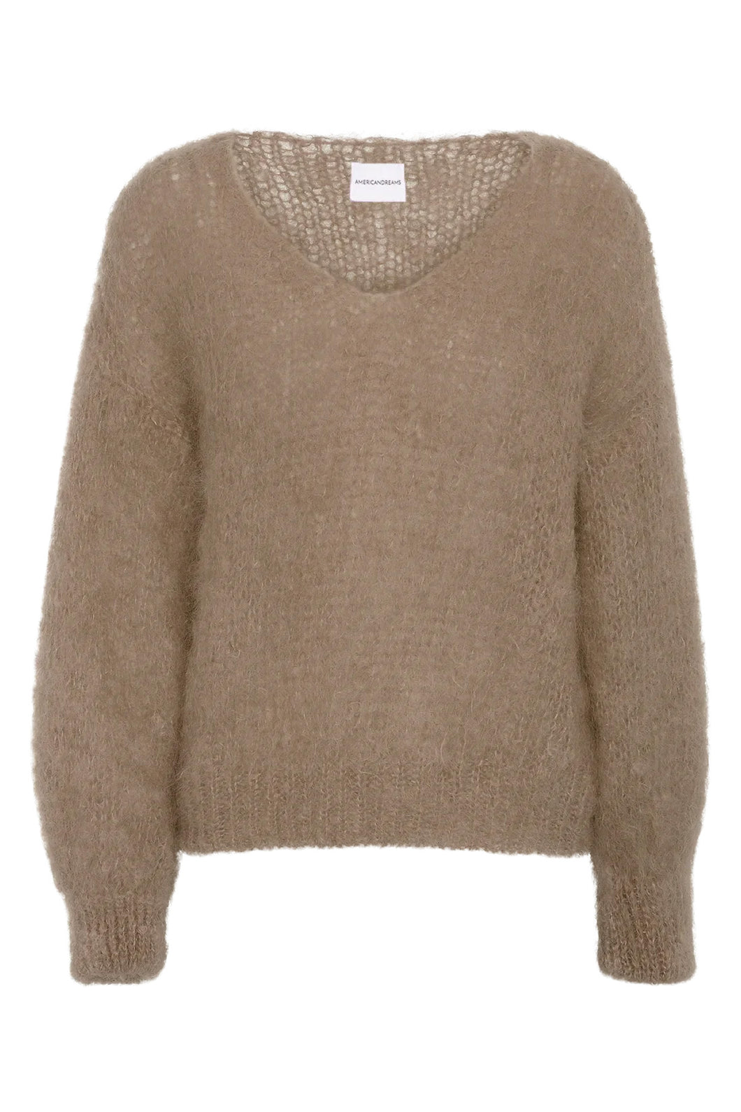Milana mohair lysebrun genser