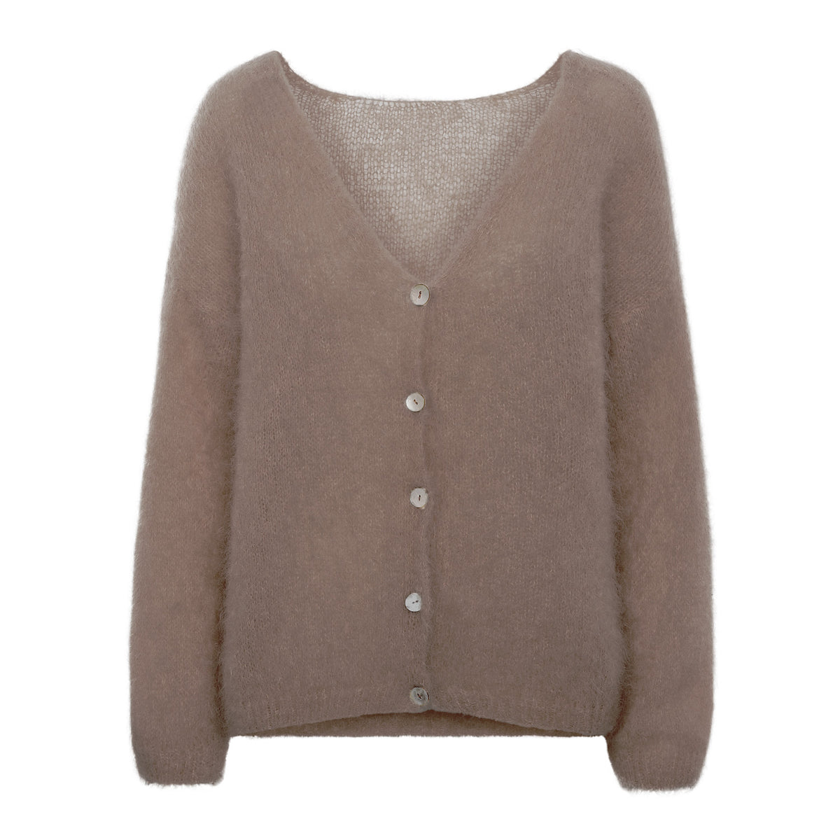 Cornelia LS lysebrun cardigan