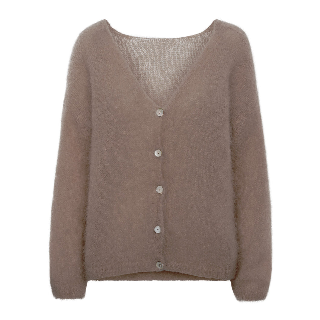 Cornelia LS lysebrun cardigan
