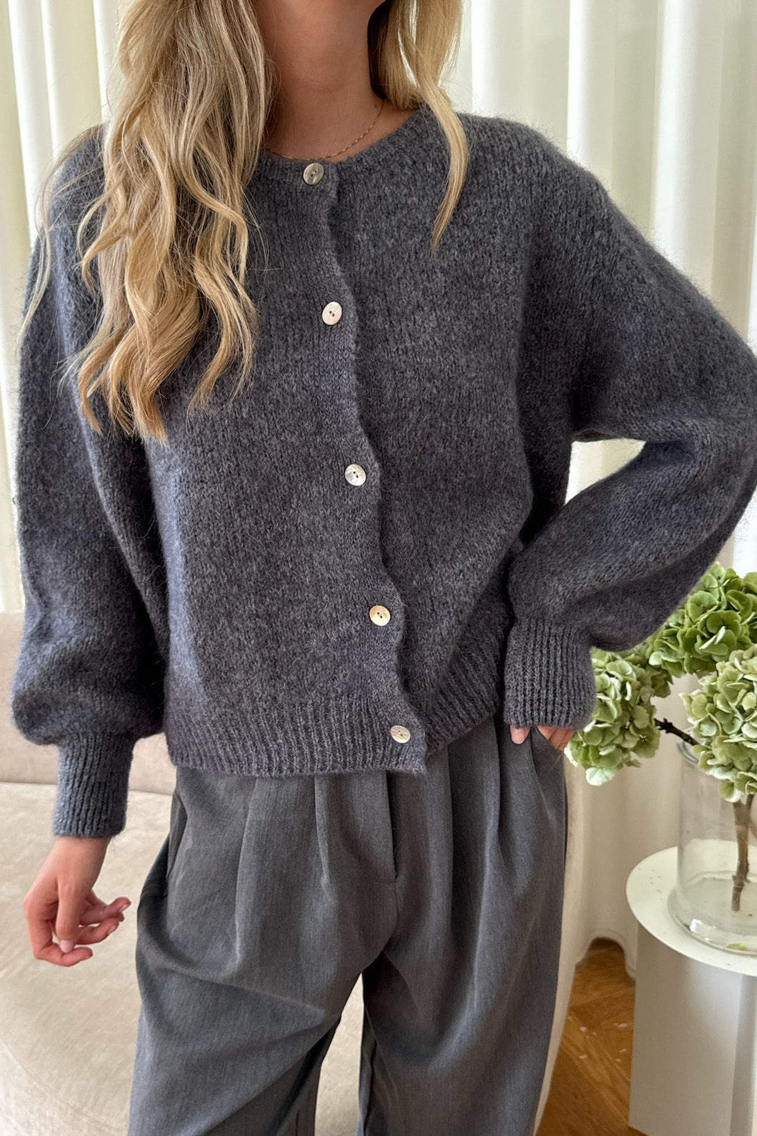 Ida IC grå cardigan