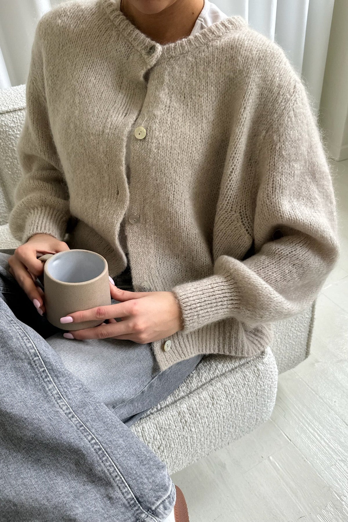Ida Ic beige cardigan
