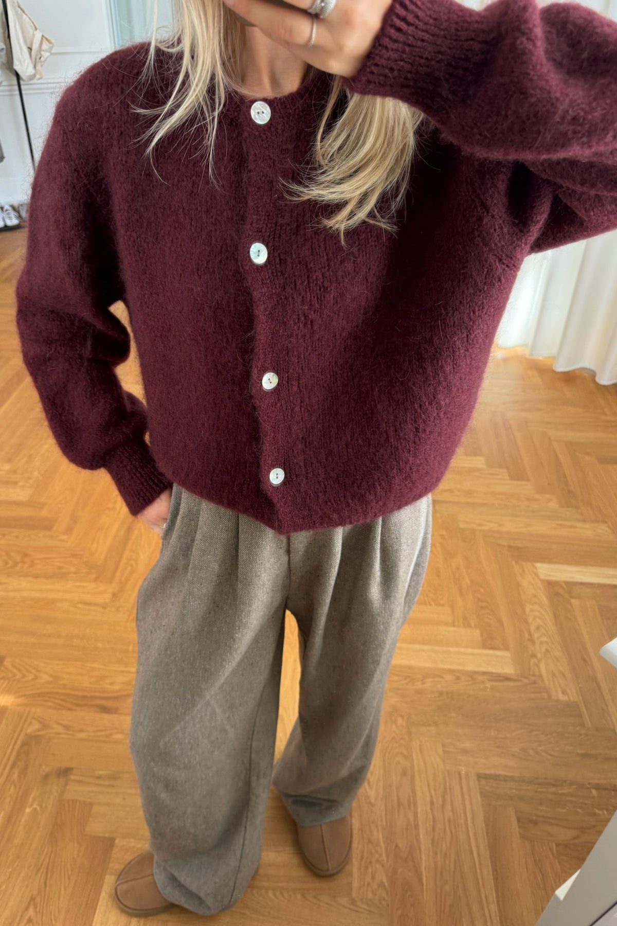 Ida Ic burgunder cardigan