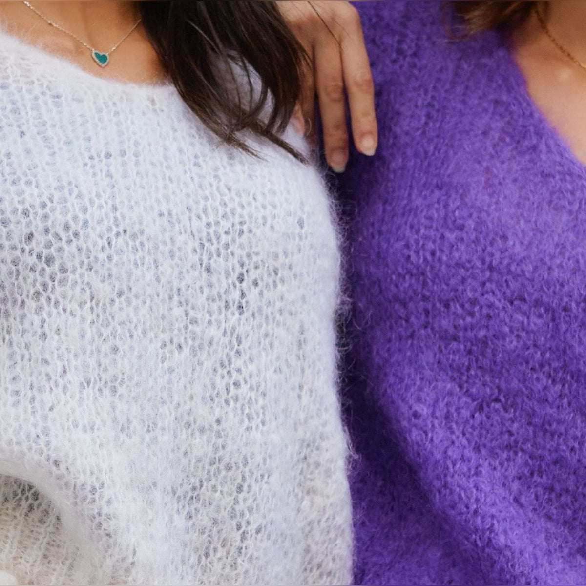Milana mohair hvit genser