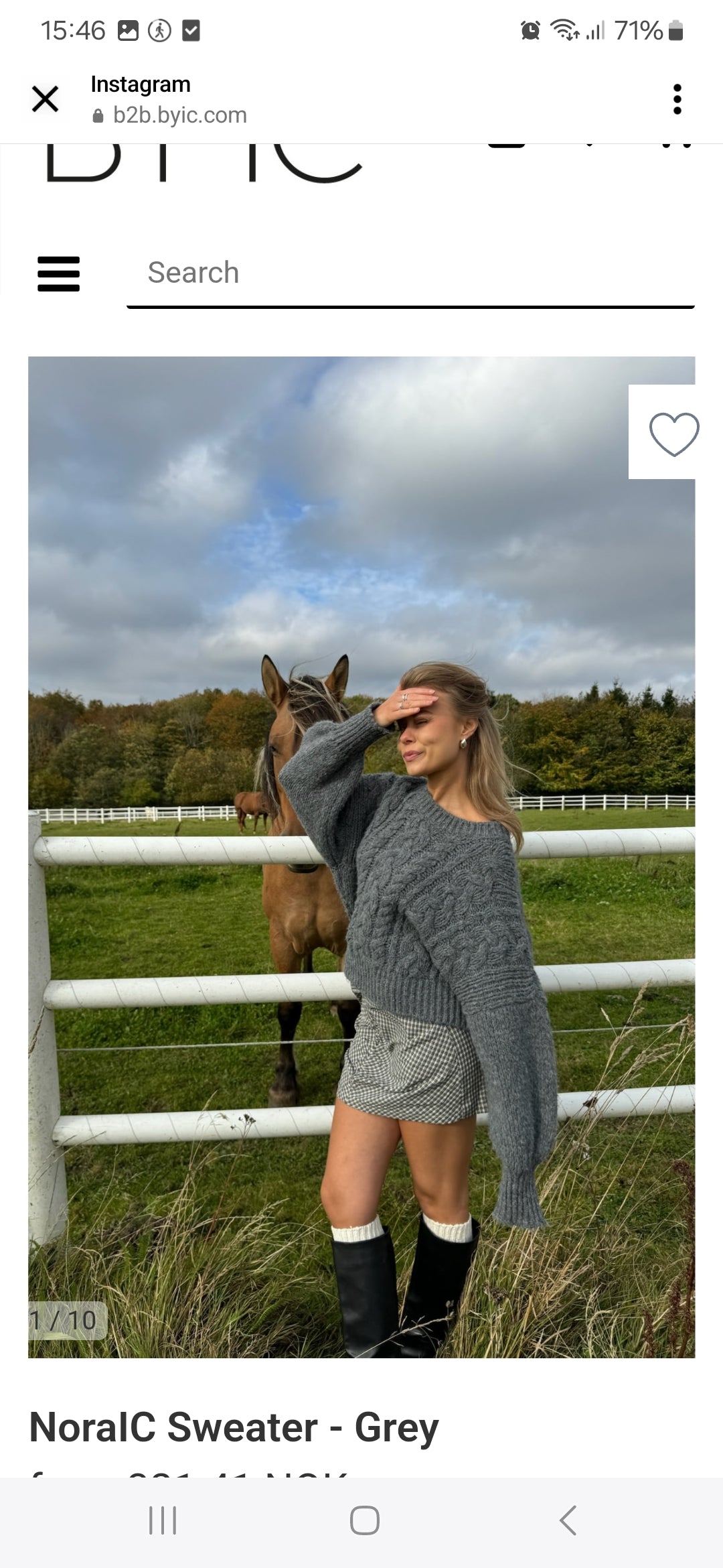 Nora IC grå genser