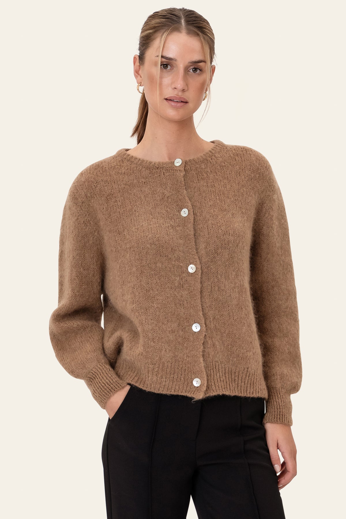 IdaIC Cardigan - Camel