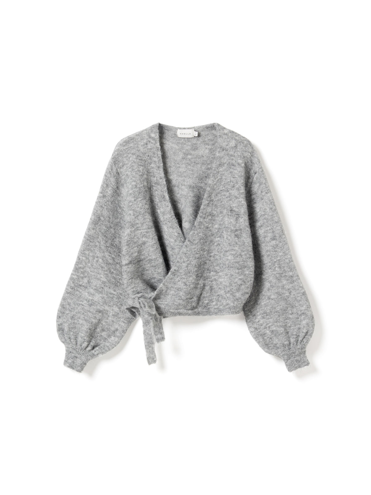 N-maelee knit cardigan medium grey melange