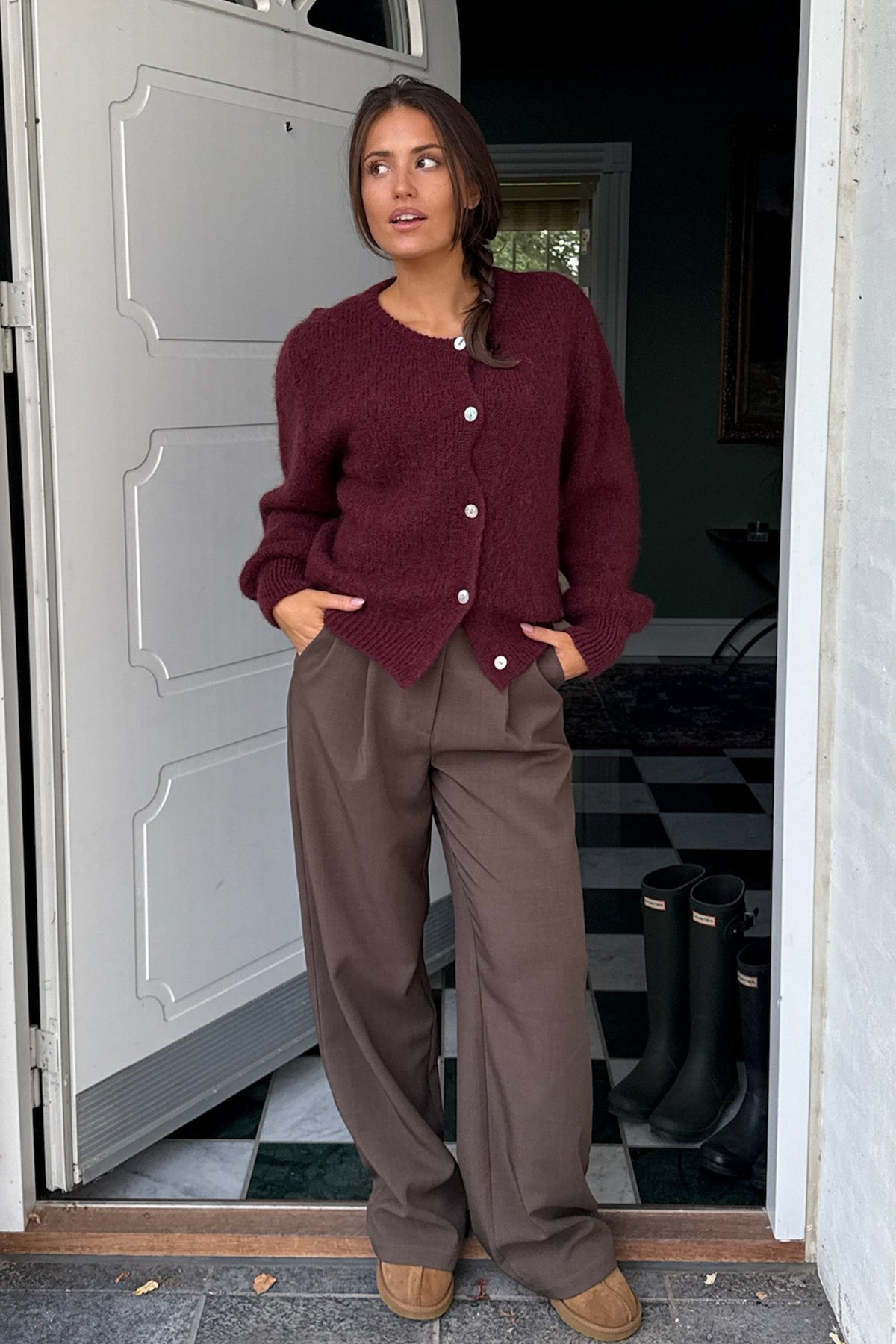 Ida Ic burgunder cardigan