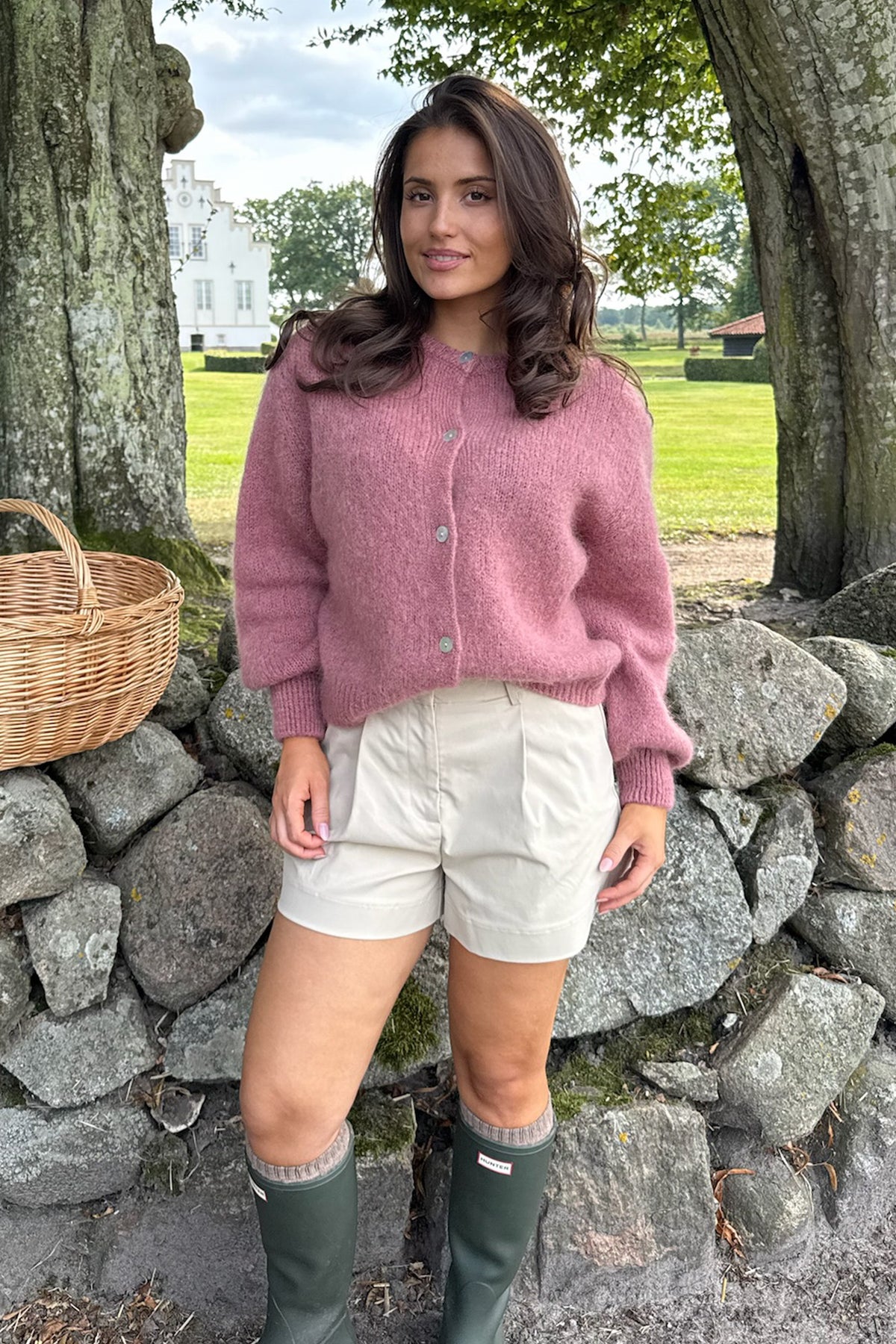 IdaIC Cardigan - Dusty Rose