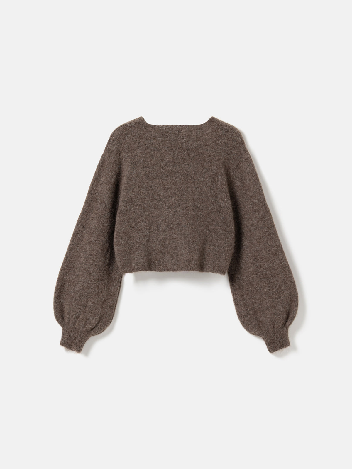 N-maelee knit cardigan timer Brown melange