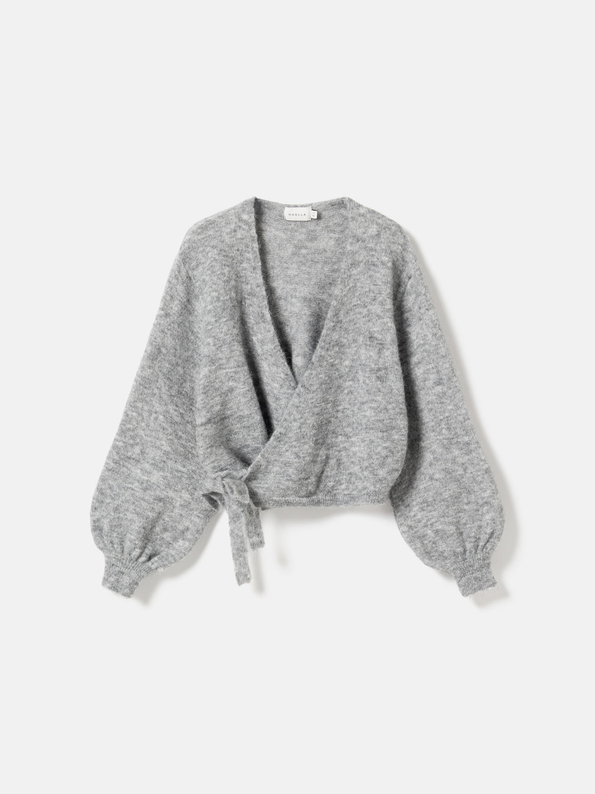 N-maelee knit cardigan medium grey melange