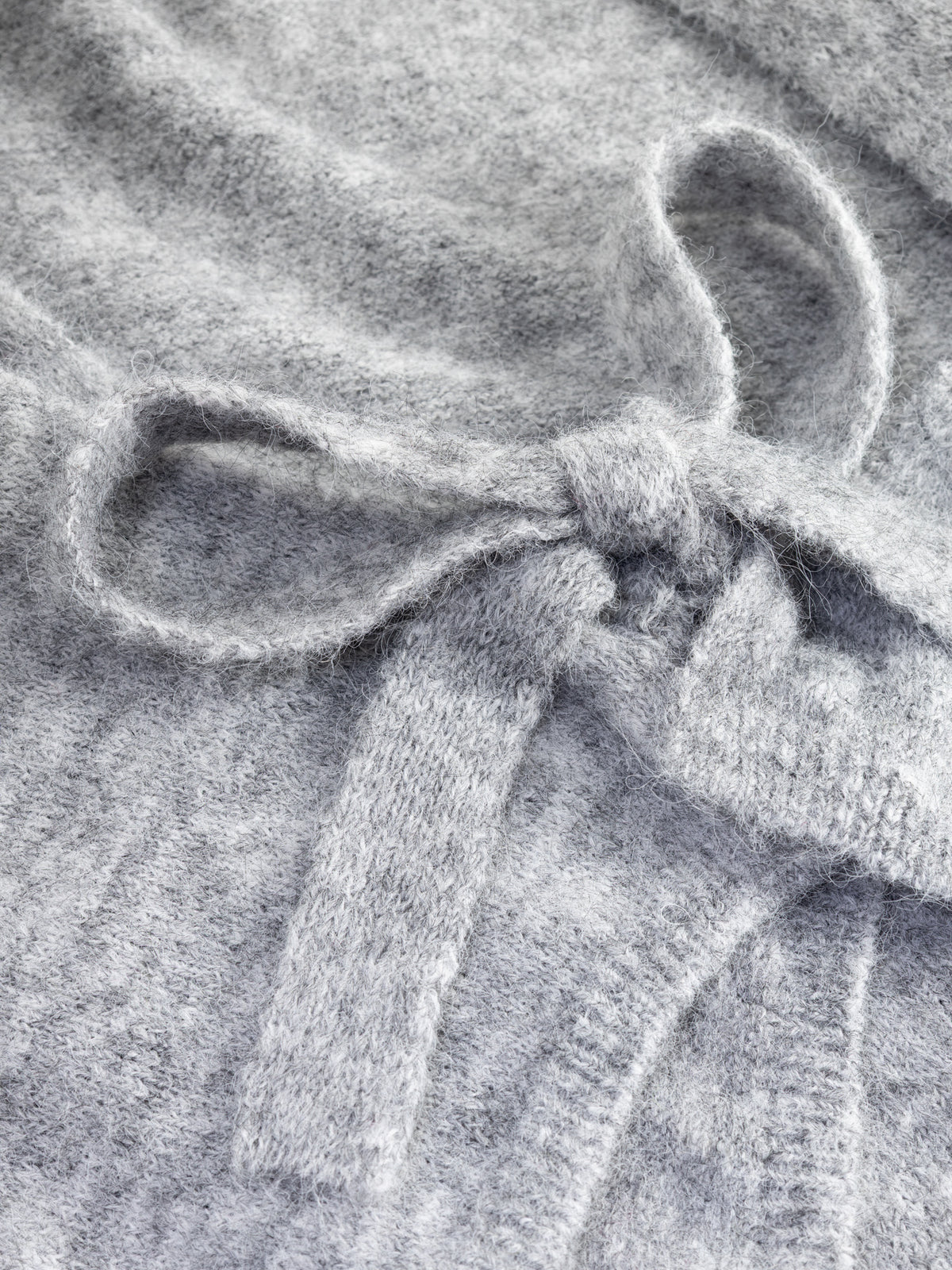 N-maelee knit cardigan medium grey melange