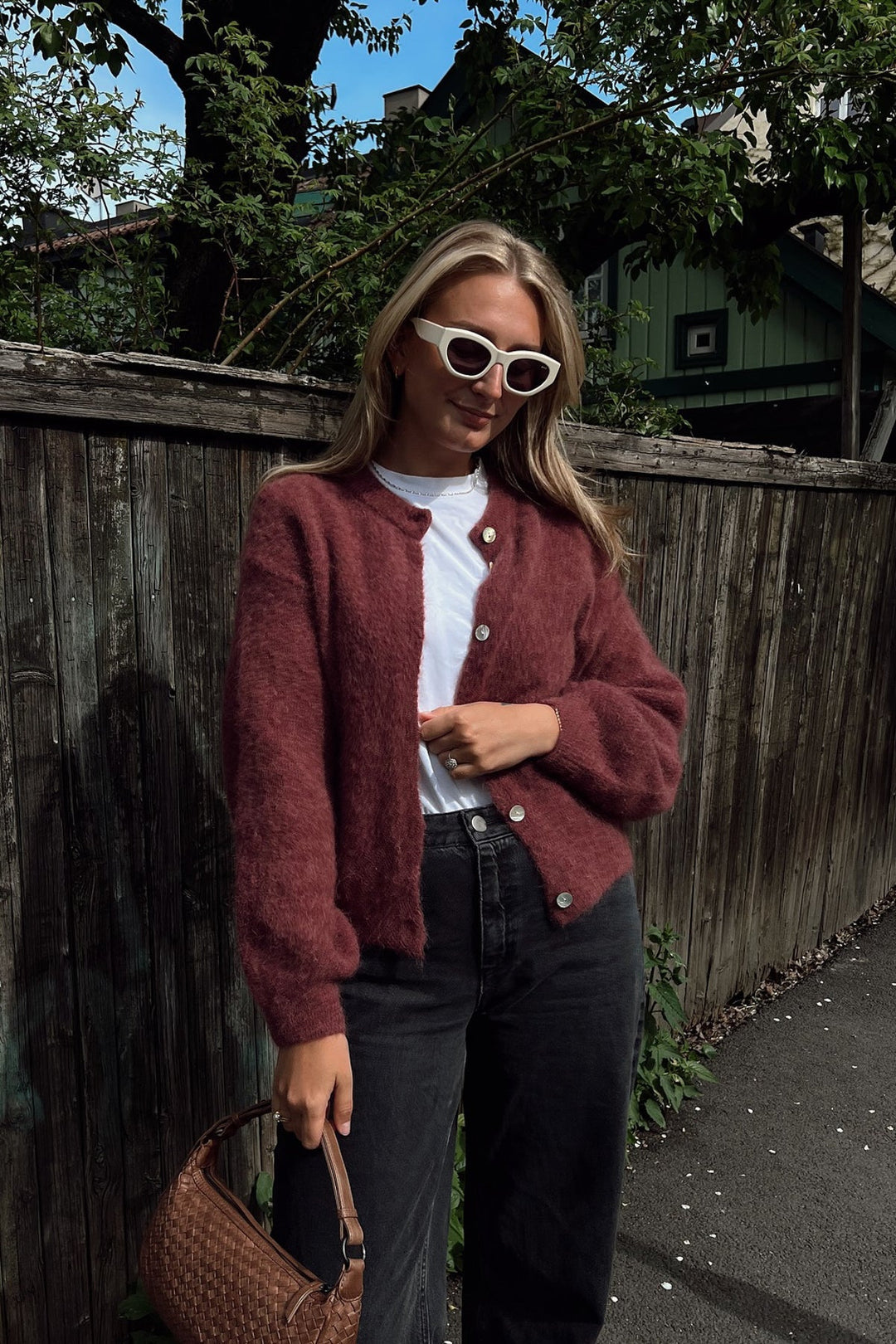 Kae knit cardigan-rust