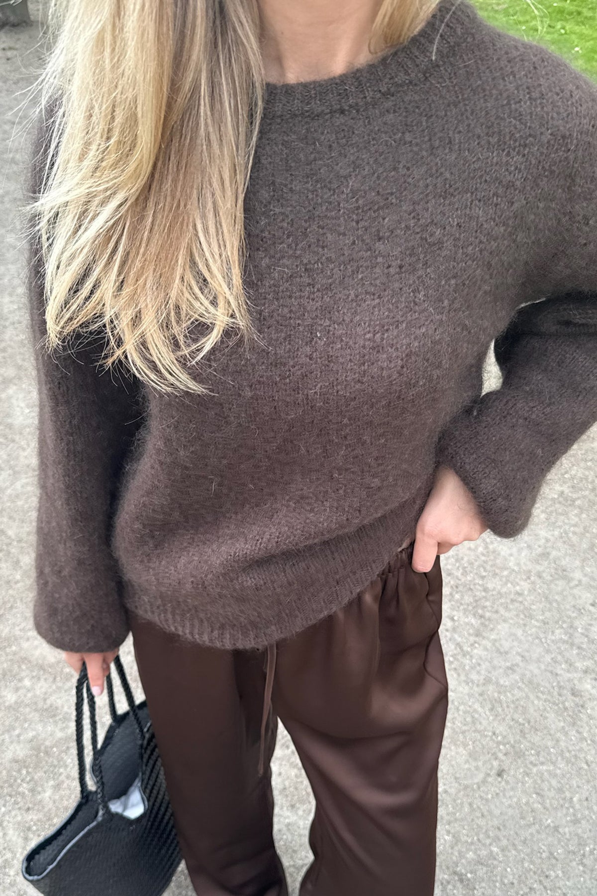 Ida IC genser dark brown