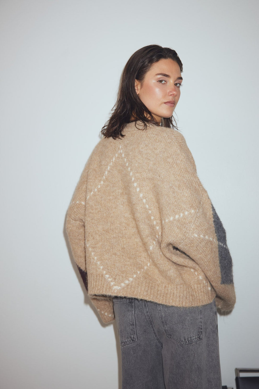 N - Laiana knit cardigan sand melange