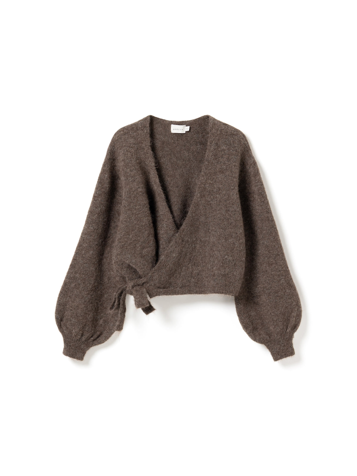 N-maelee knit cardigan timer Brown melange