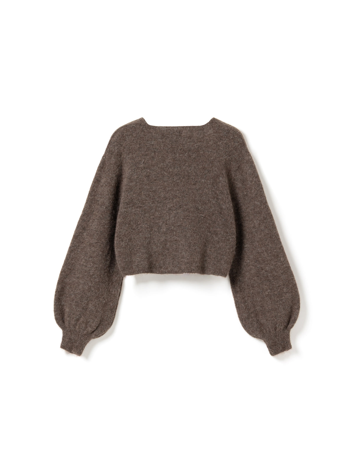 N-maelee knit cardigan timer Brown melange