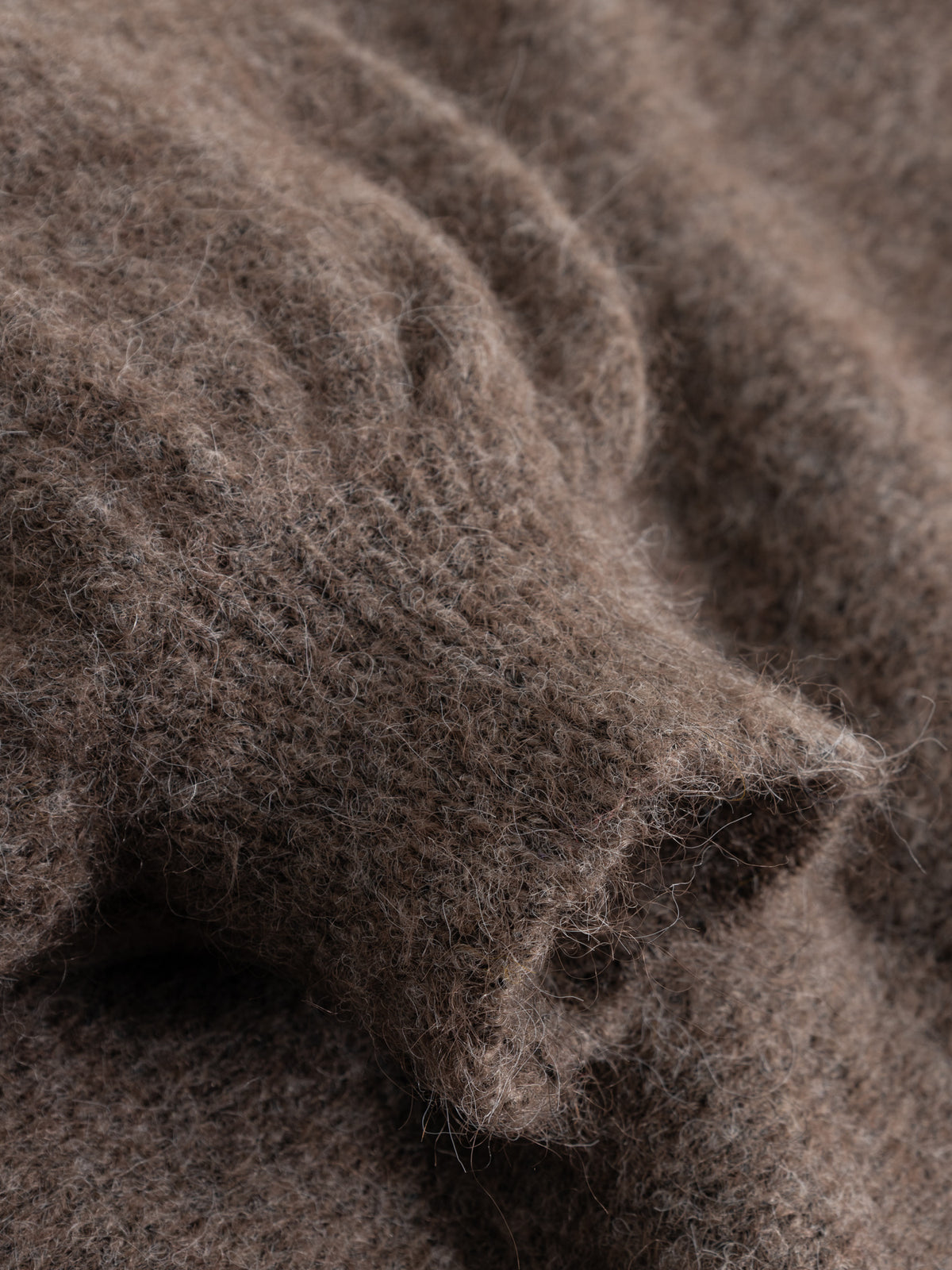 N-maelee knit cardigan timer Brown melange