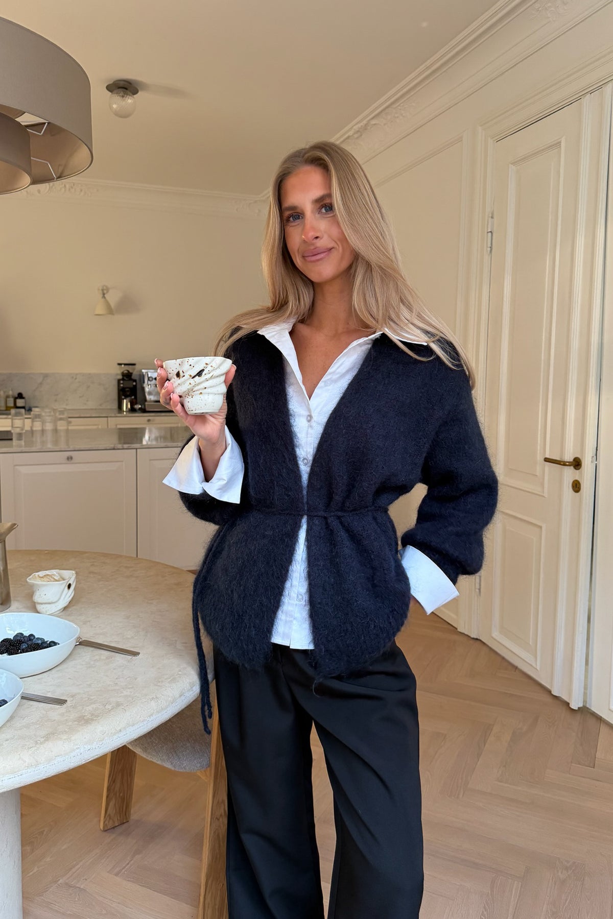 IdaIC Wrap Cardigan - Navy