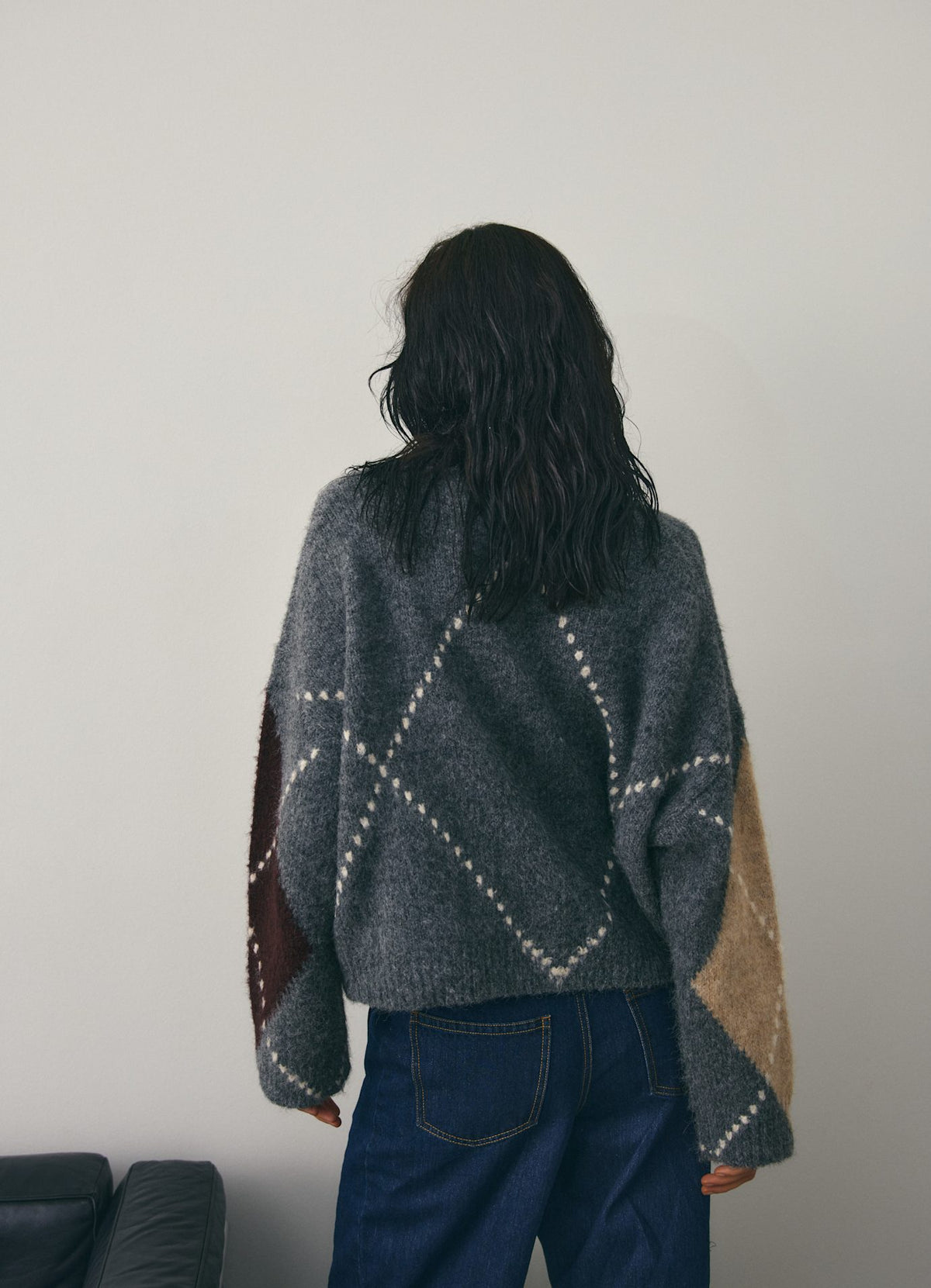 Lai knit grå genser