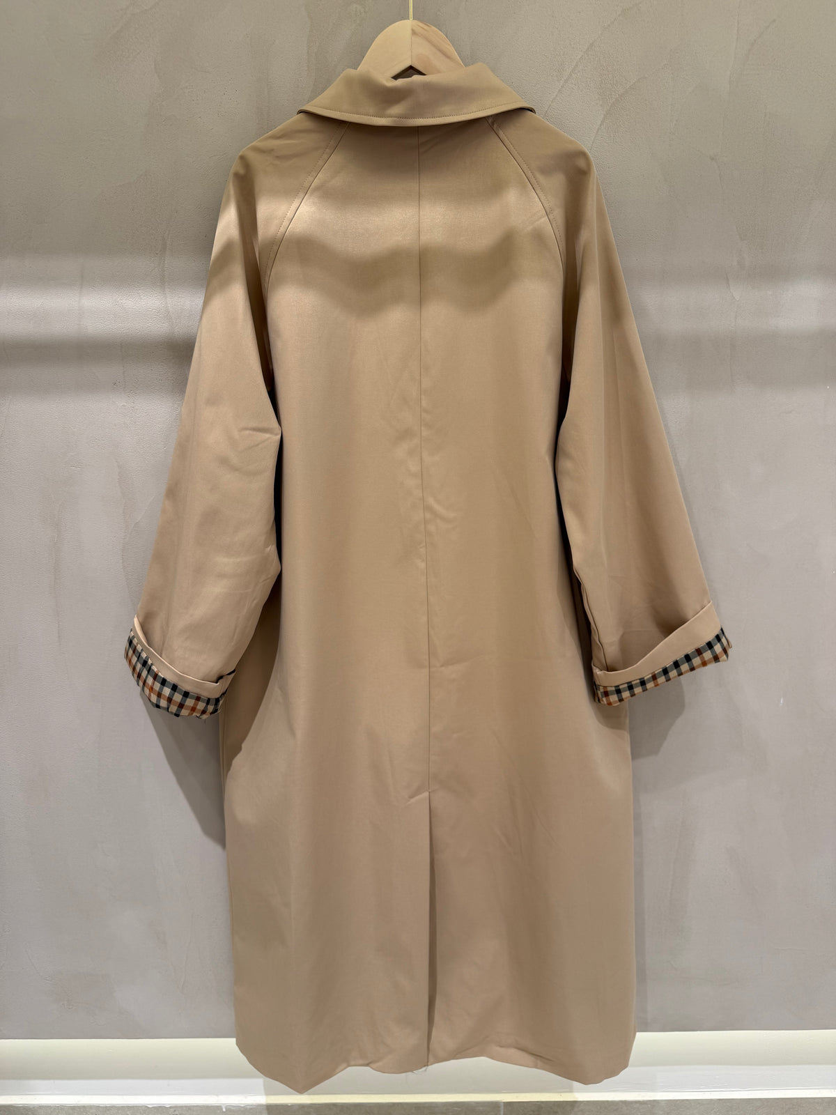 Beige trenchcoat