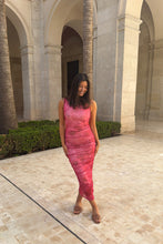 Last inn bildet i Galleri-visningsprogrammet, Miraic mesh dress soft rose print
