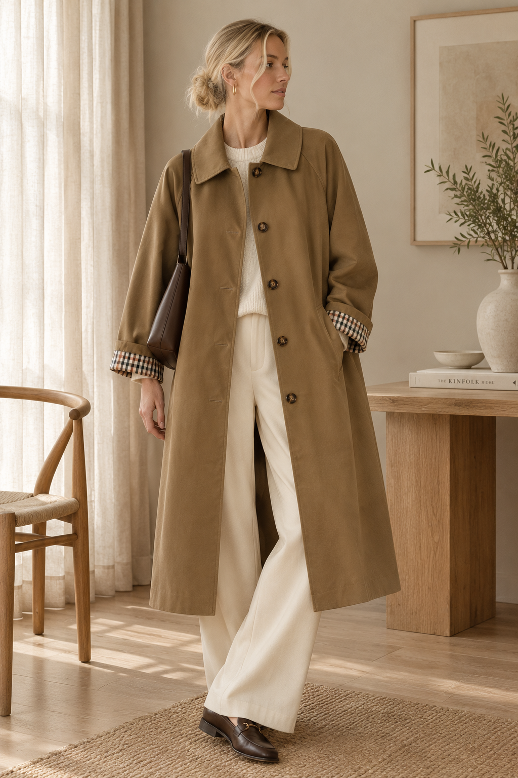 Brun trenchcoat