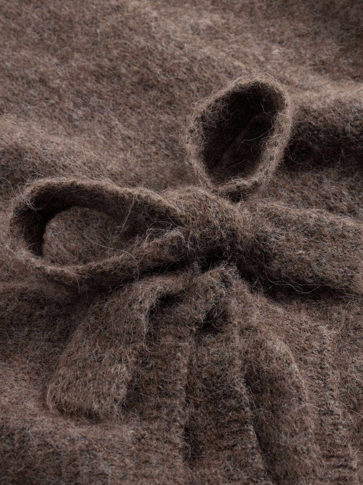N-maelee knit cardigan timer Brown melange
