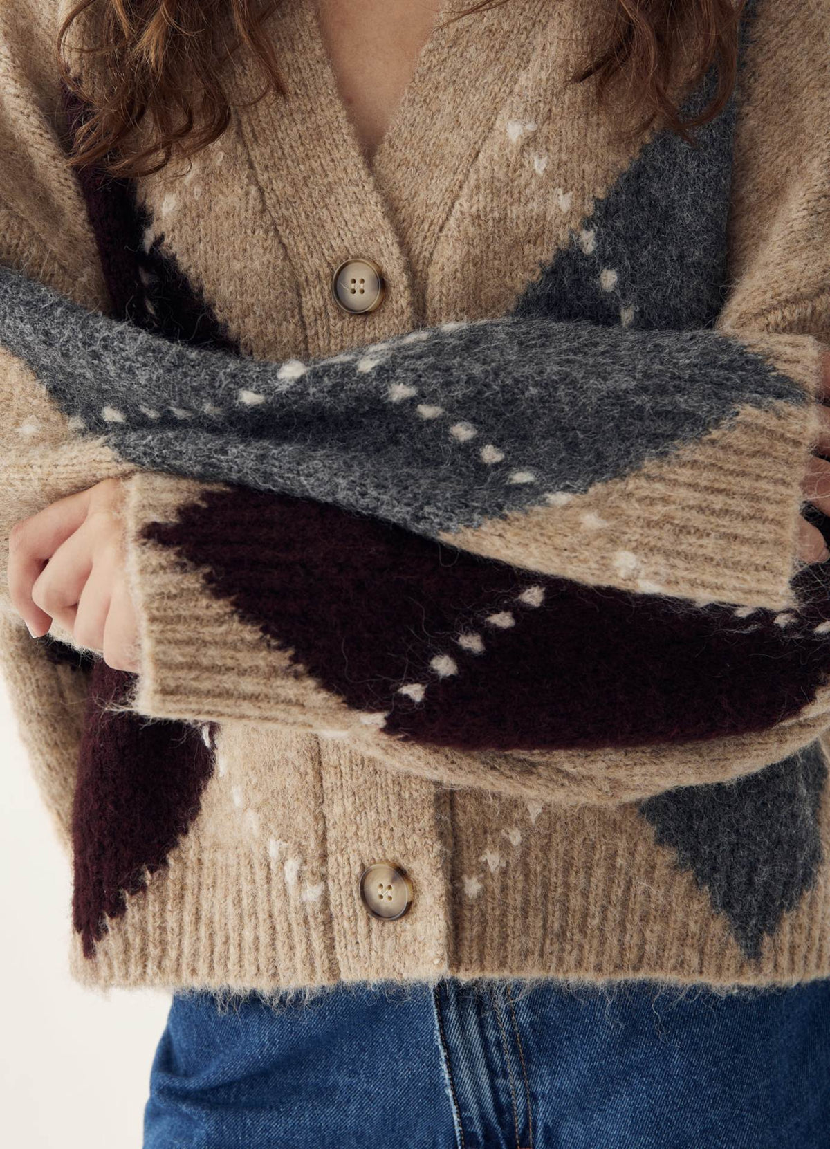 N - Laiana knit cardigan sand melange