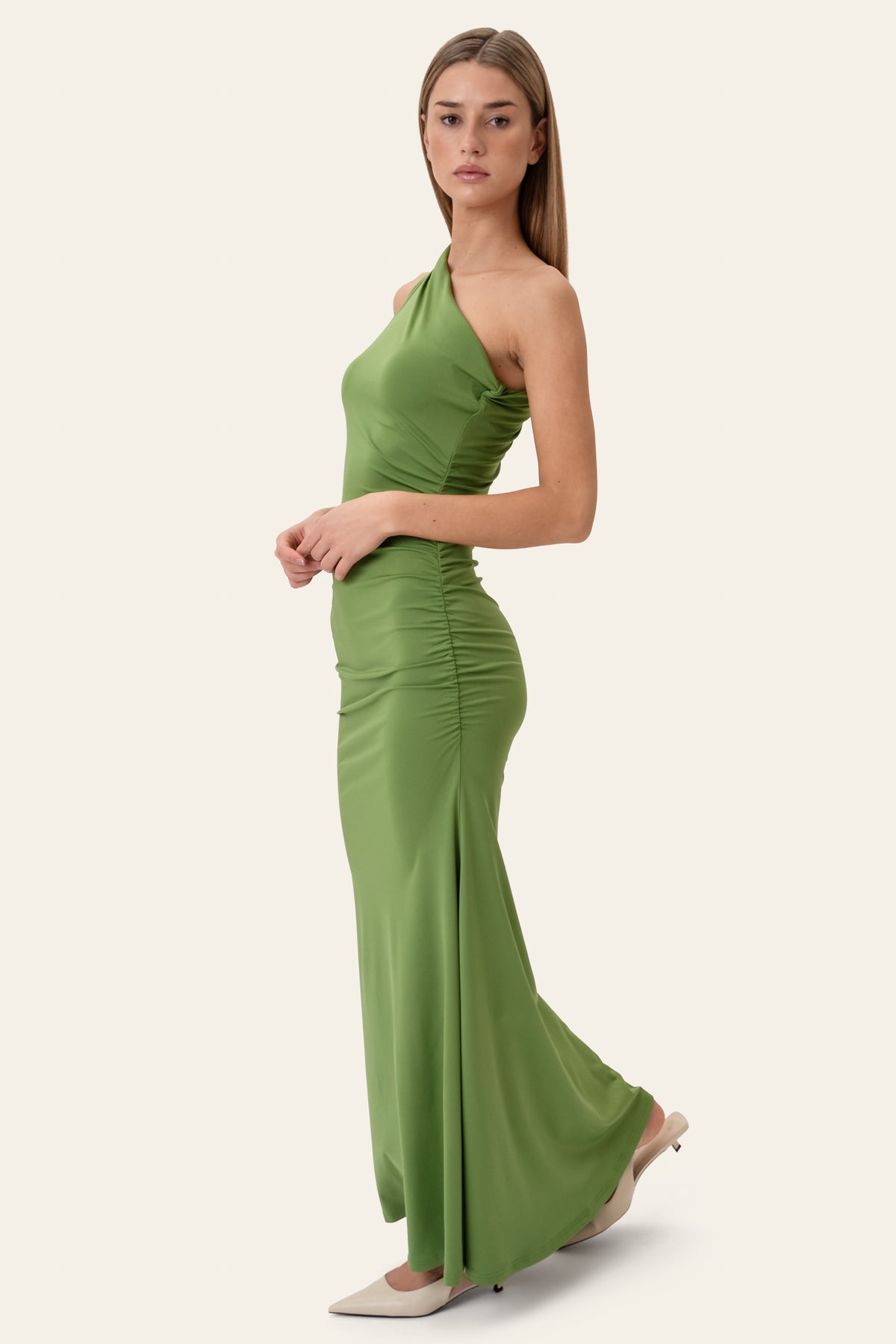 Andreaic maxi dress green