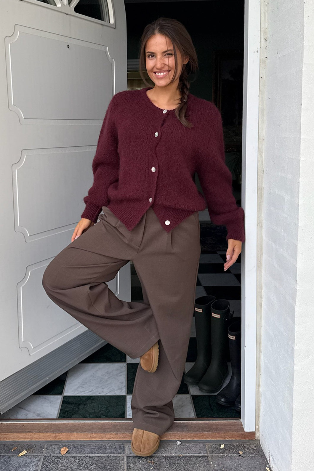Ida Ic burgunder cardigan