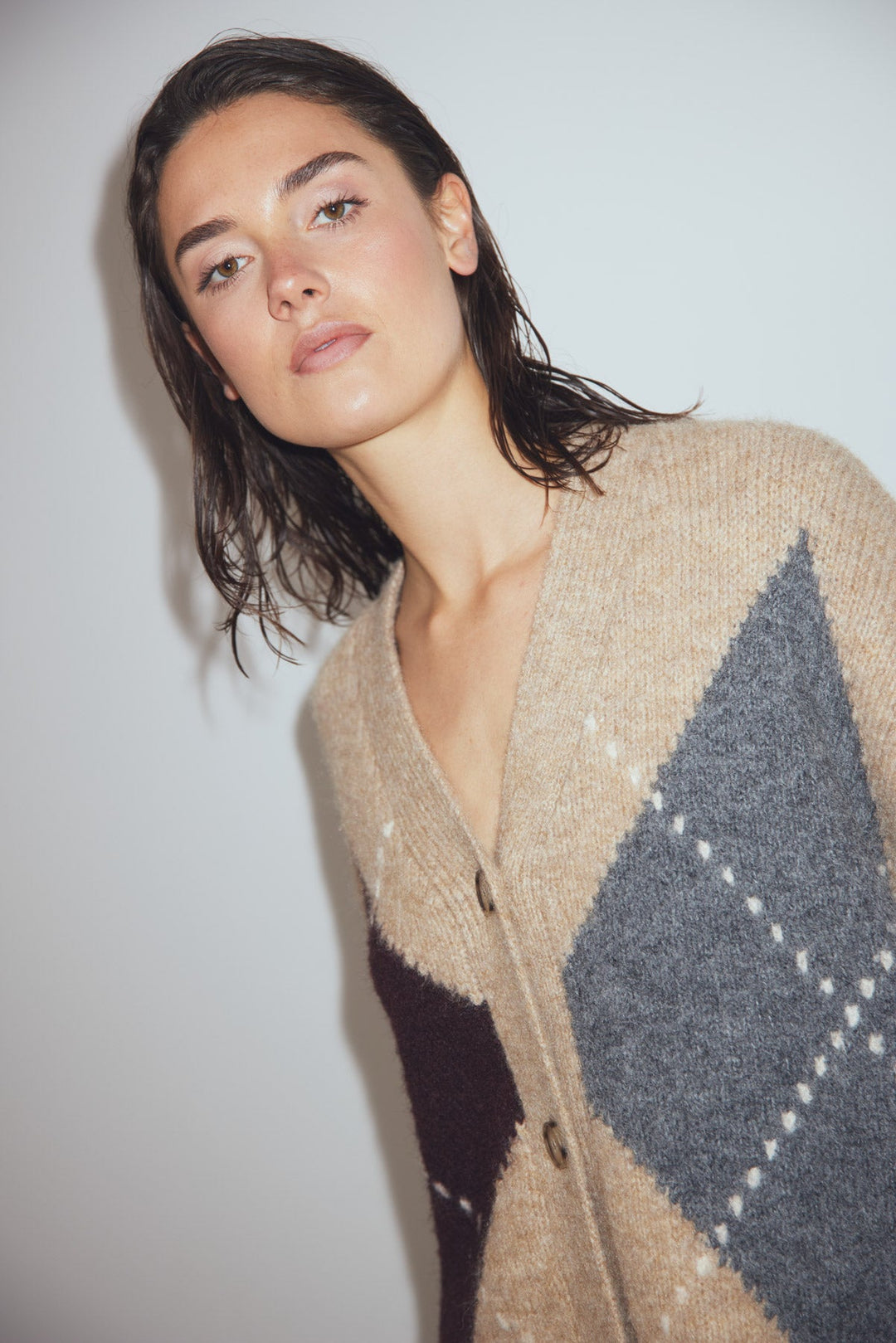N - Laiana knit cardigan sand melange